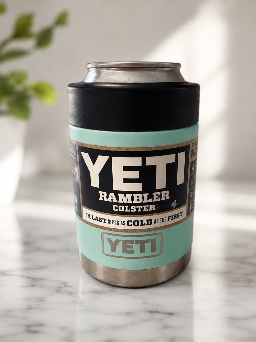 YETI Rambler Colster in Mint and Black